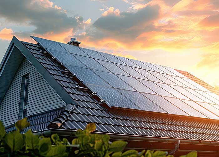 Haus mit Photovoltaik